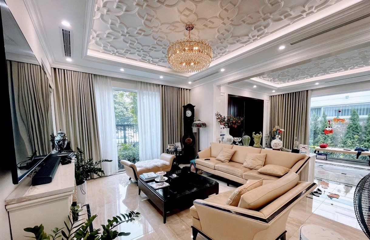Cho thuê biệt thự đơn lập view sông Vinhomes The Harmony DT 345m2, full nội thất hiện đại 1