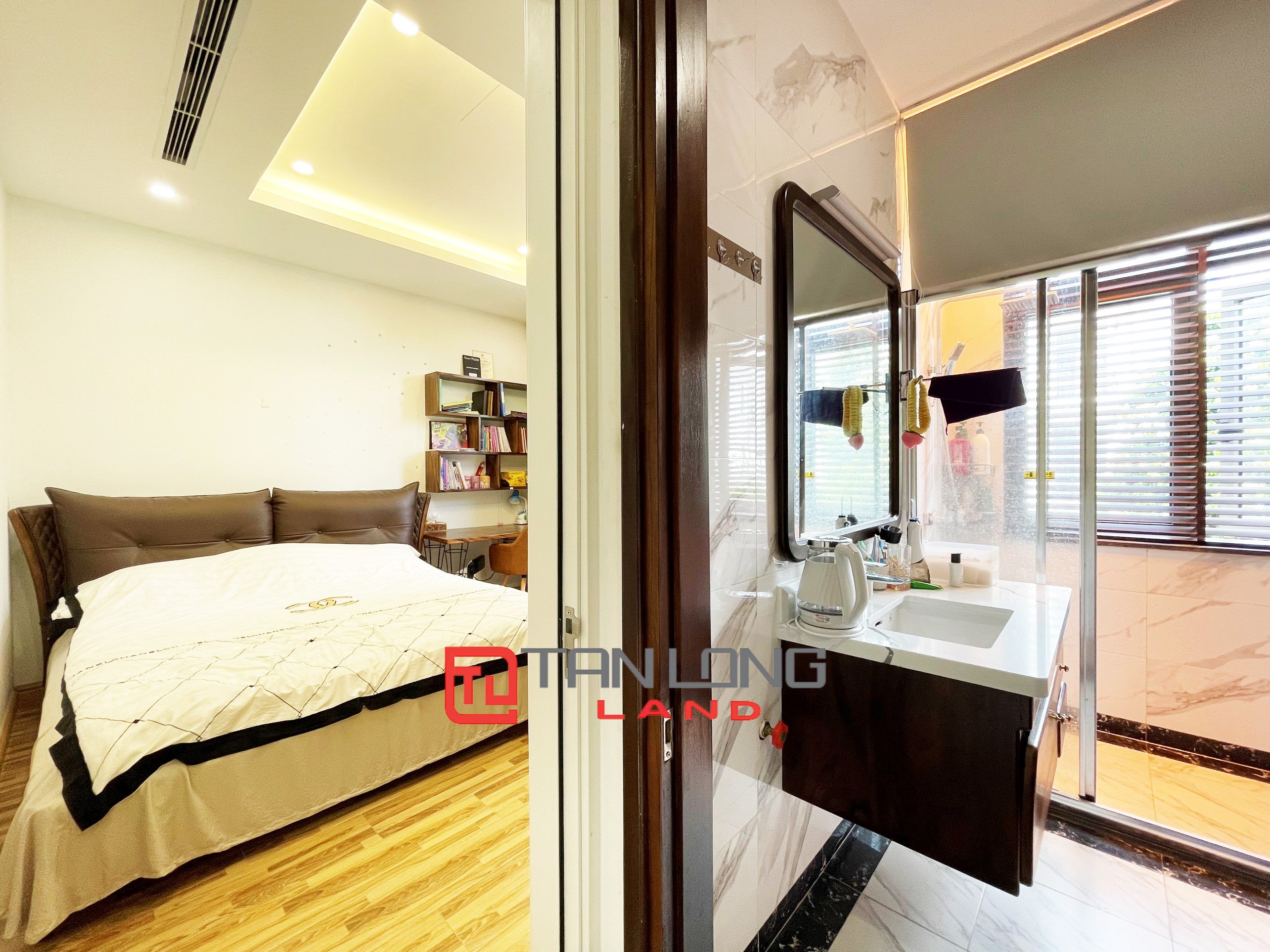 Cho thuê Biệt thự Song lập lô áp góc gần hồ điều hòa 12,4ha tại Vinhomes The Harmony 9