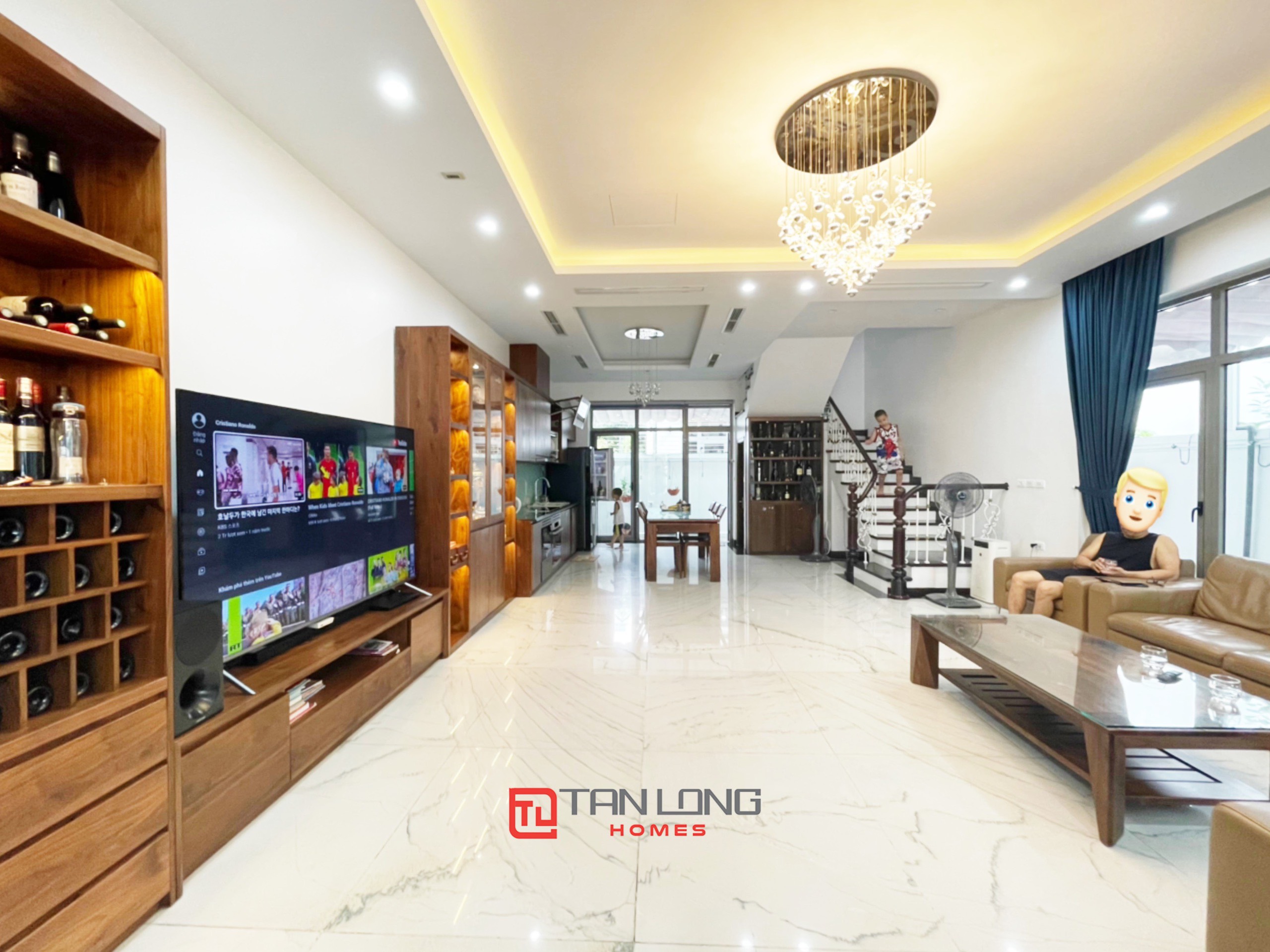Bán Biệt thự Song lập full nội thất đồ gỗ hướng Đông Nam tại Vinhomes The Harmony 1