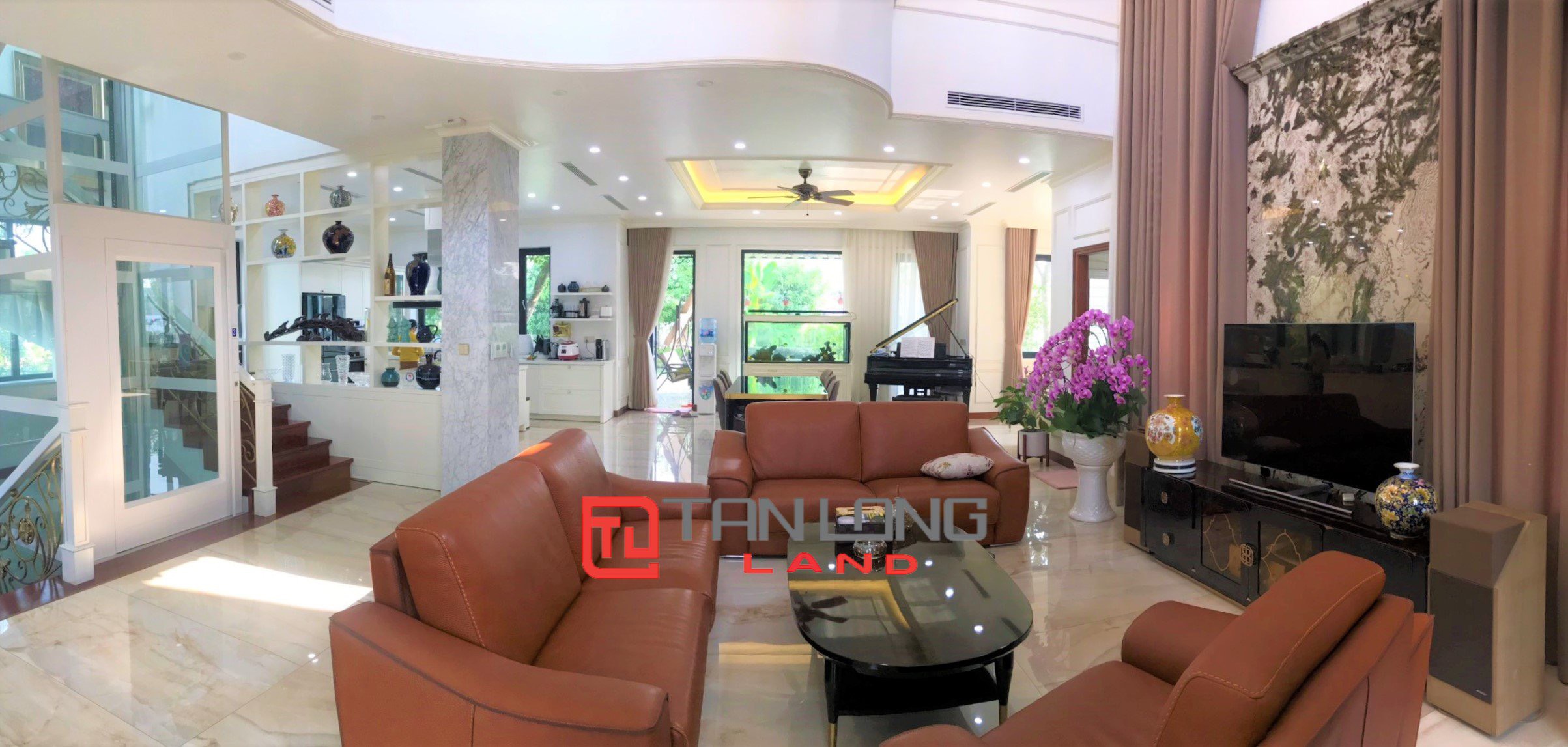 Cho thuê Biệt thự Đơn lập 4 phòng ngủ full nội thất nhập khẩu tại Vinhomes Riverside 3