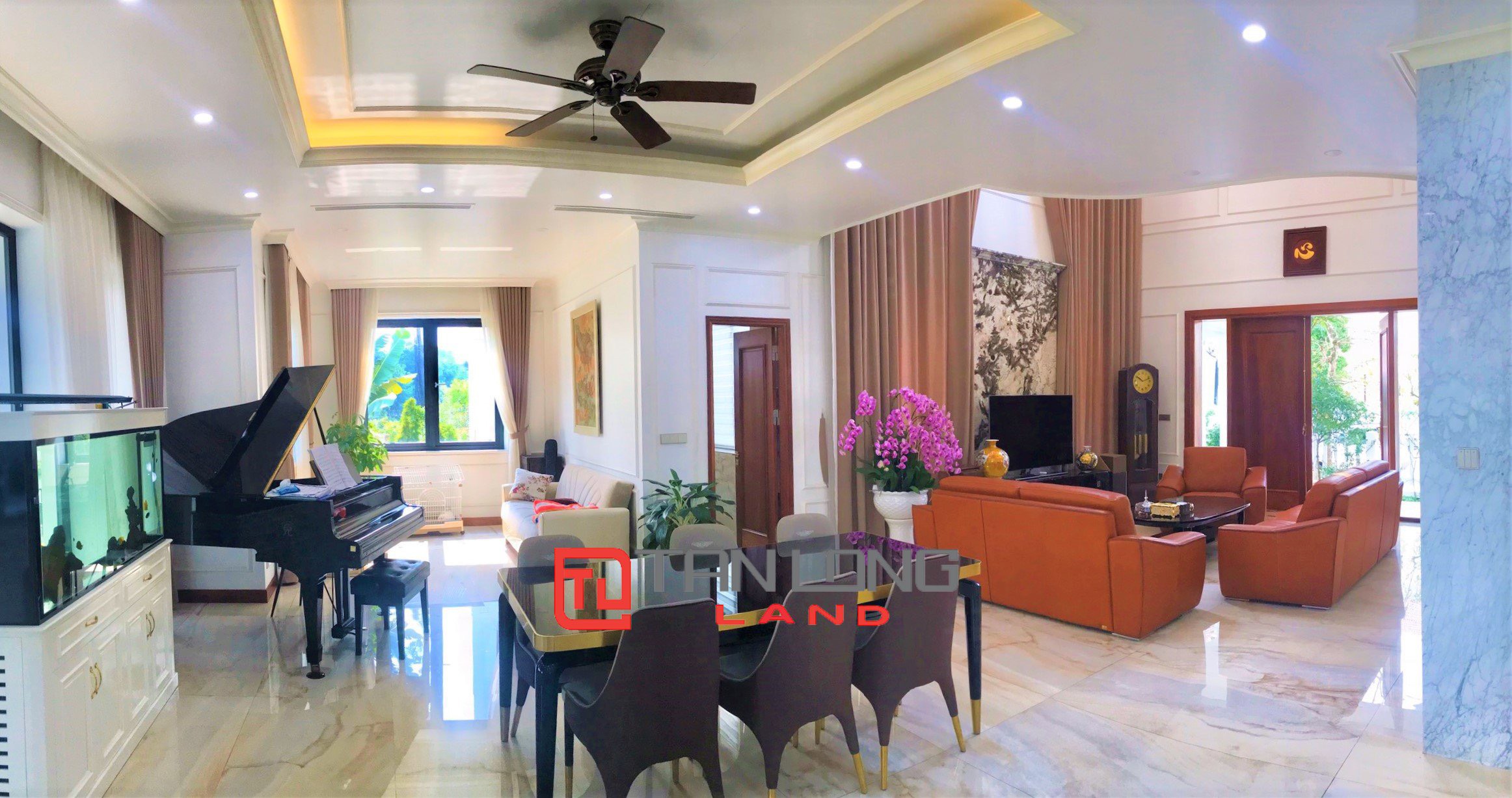Cho thuê Biệt thự Đơn lập 4 phòng ngủ full nội thất nhập khẩu tại Vinhomes Riverside 4