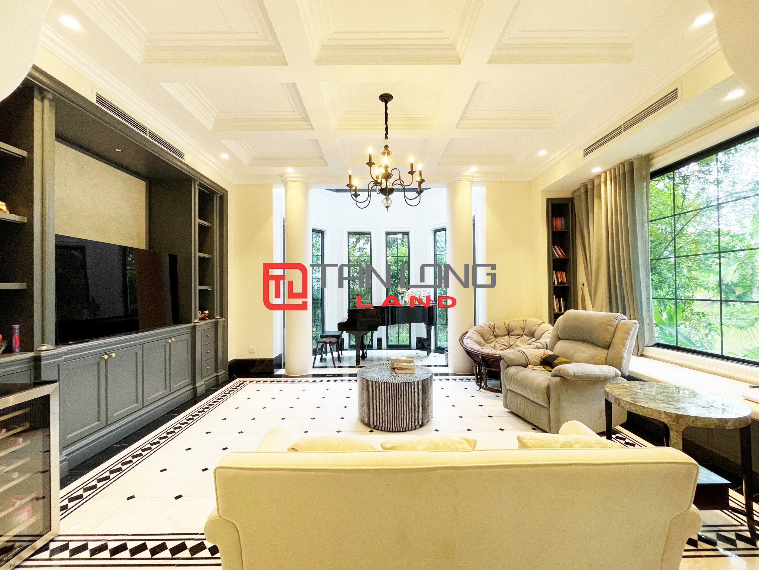 Cho thuê Biệt thự Đơn lập full nội thất cao cấp view ngã 3 sông rộng nhất tại Vinhomes Riverside 7