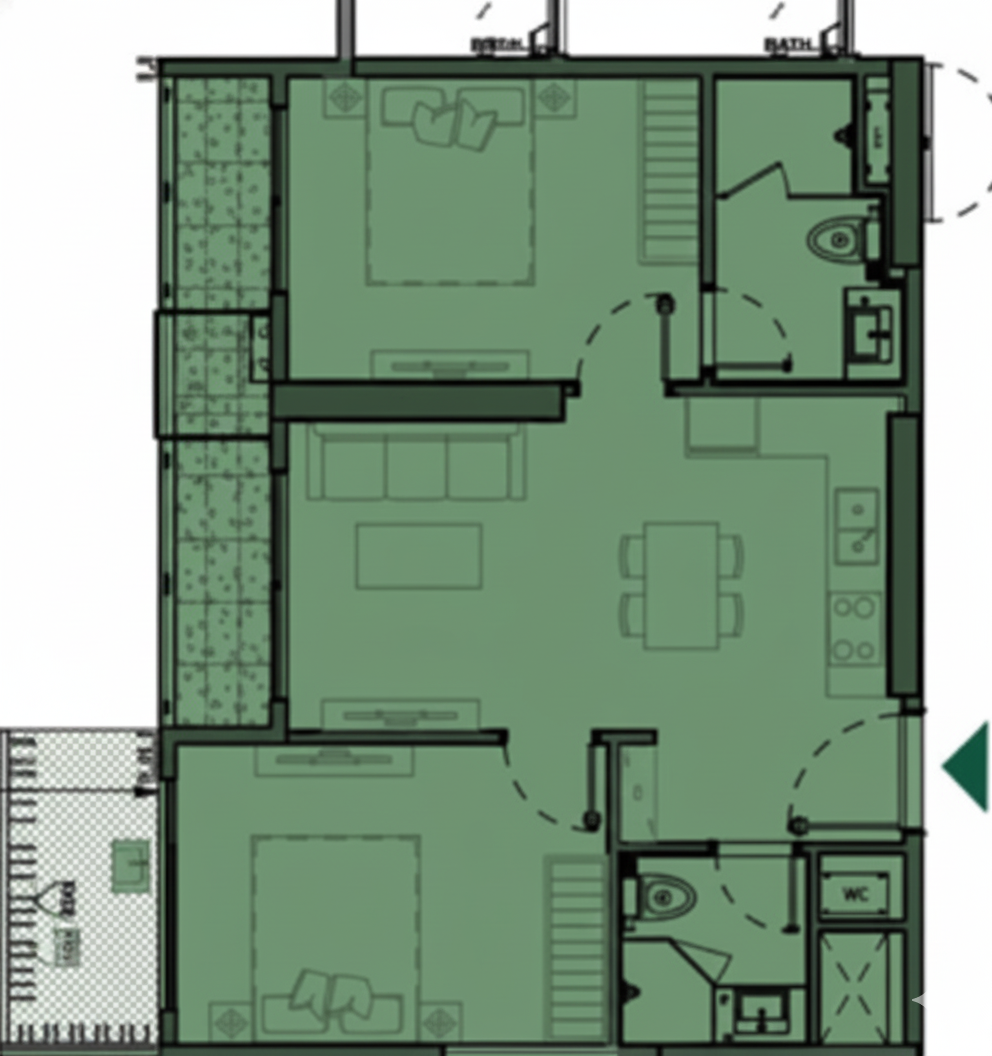 Bán căn hộ 2PN/ 2WC ban công hướng Đông Bắc nội thất cao cấp của CĐT MIK tại Vinhomes Cổ Loa