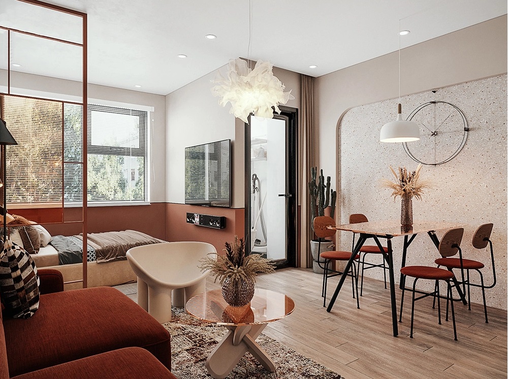 Bán căn 1PN+1 tòa Monaco - DT: 46.9m2 ban công Đông Nam tầng cao view Cầu Tứ Liên Vinhomes Cổ Loa