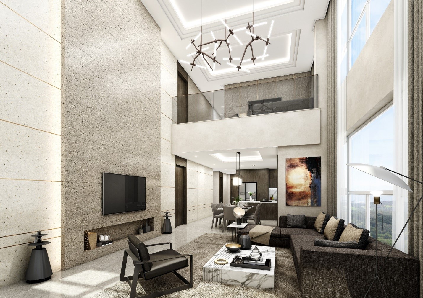 Bán căn góc Duplex diện tích 130m2 kính LowE chạm sàn ban công hướng Nam - Nội thất cao cấp ASTOR1 Ciputra