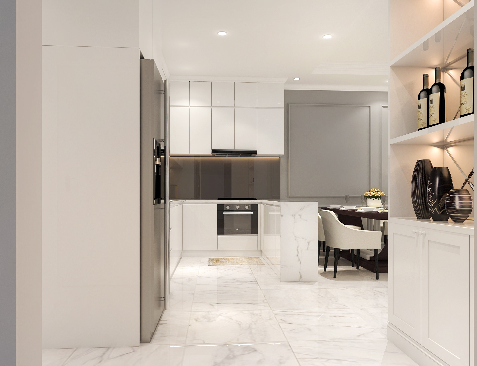 Bán căn hộ 1 ngủ 1WC tòa S2 Masteri Grand Avenue DT: 56.1m2 hướng Đông Bắc view biệt thự Vinhomes Cổ Loa