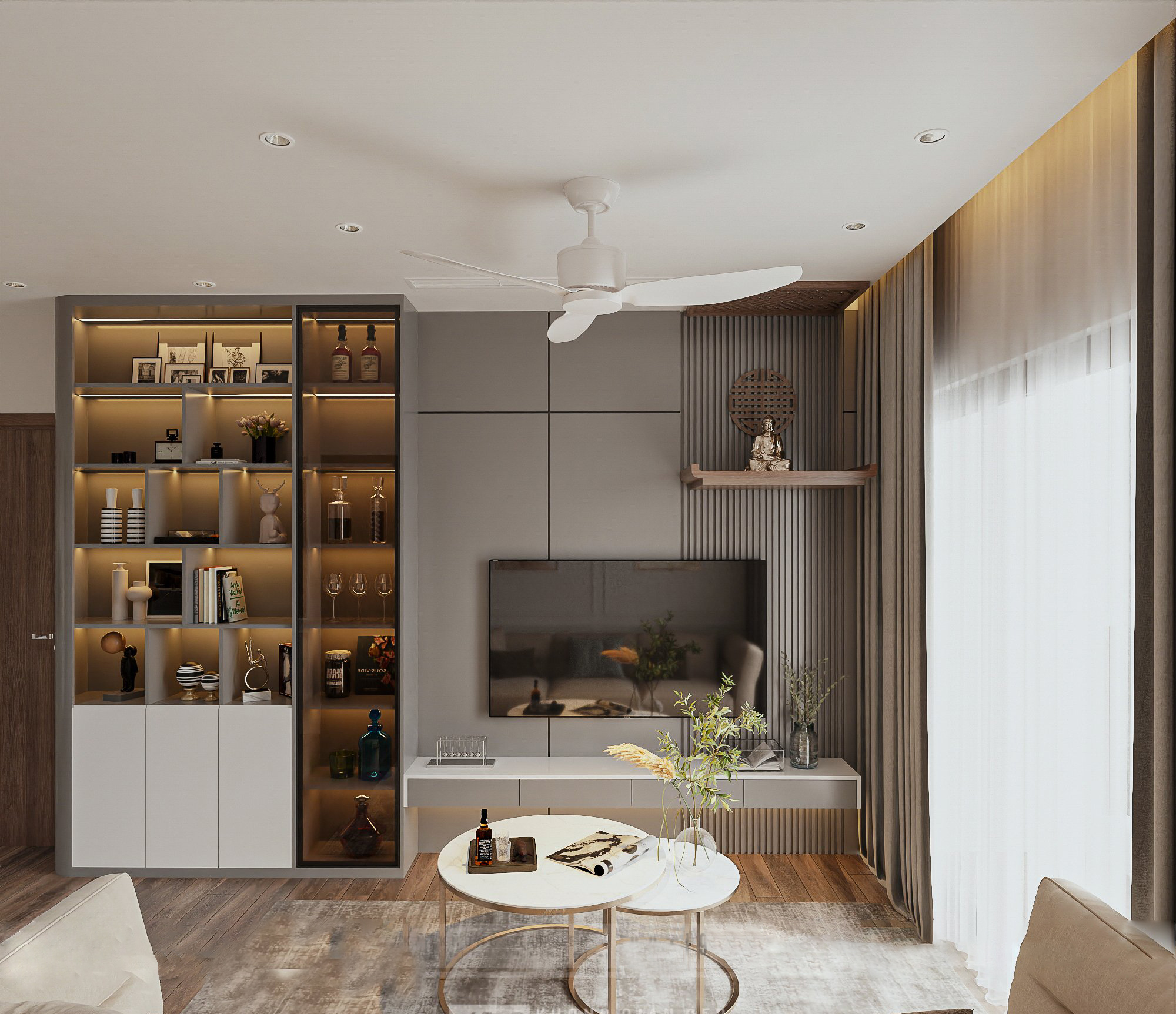 Bán căn hộ 1PN+1 tòa M2 - DT: 46.9m2 view biệt thự, The Expo ban công Đông Nam The Cosmopolitan Vinhomes Cổ Loa