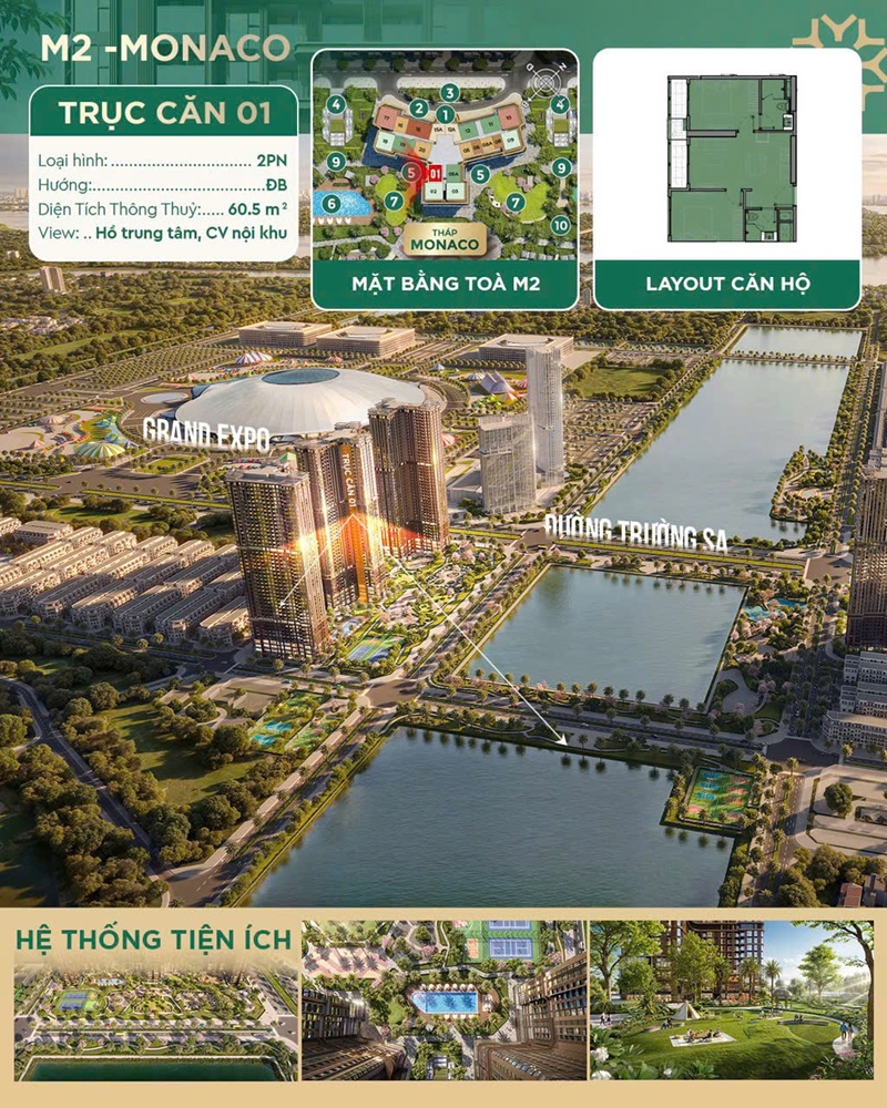 Bán căn hộ 2PN/ 2WC ban công hướng Đông Bắc nội thất cao cấp của CĐT MIK tại Vinhomes Cổ Loa