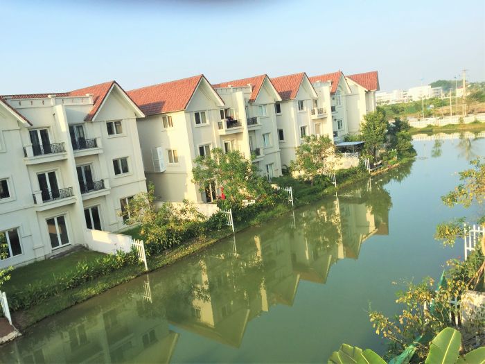 Biệt thự cho thuê ở đường Hoa Lan, Vinhomes Riverside, 4 phòng ngủ, đủ đồ, 50tr/tháng