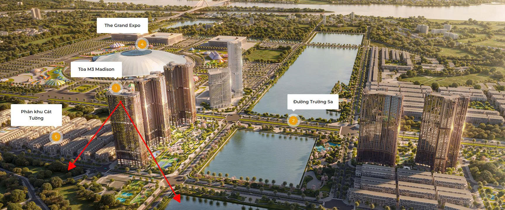 Cần bán căn 2PN/1WC tòa M3 MIK The Cosmopolitan - DT: 71m2, ban công Đông Bắc view khu dân cư Vin Cổ Loa