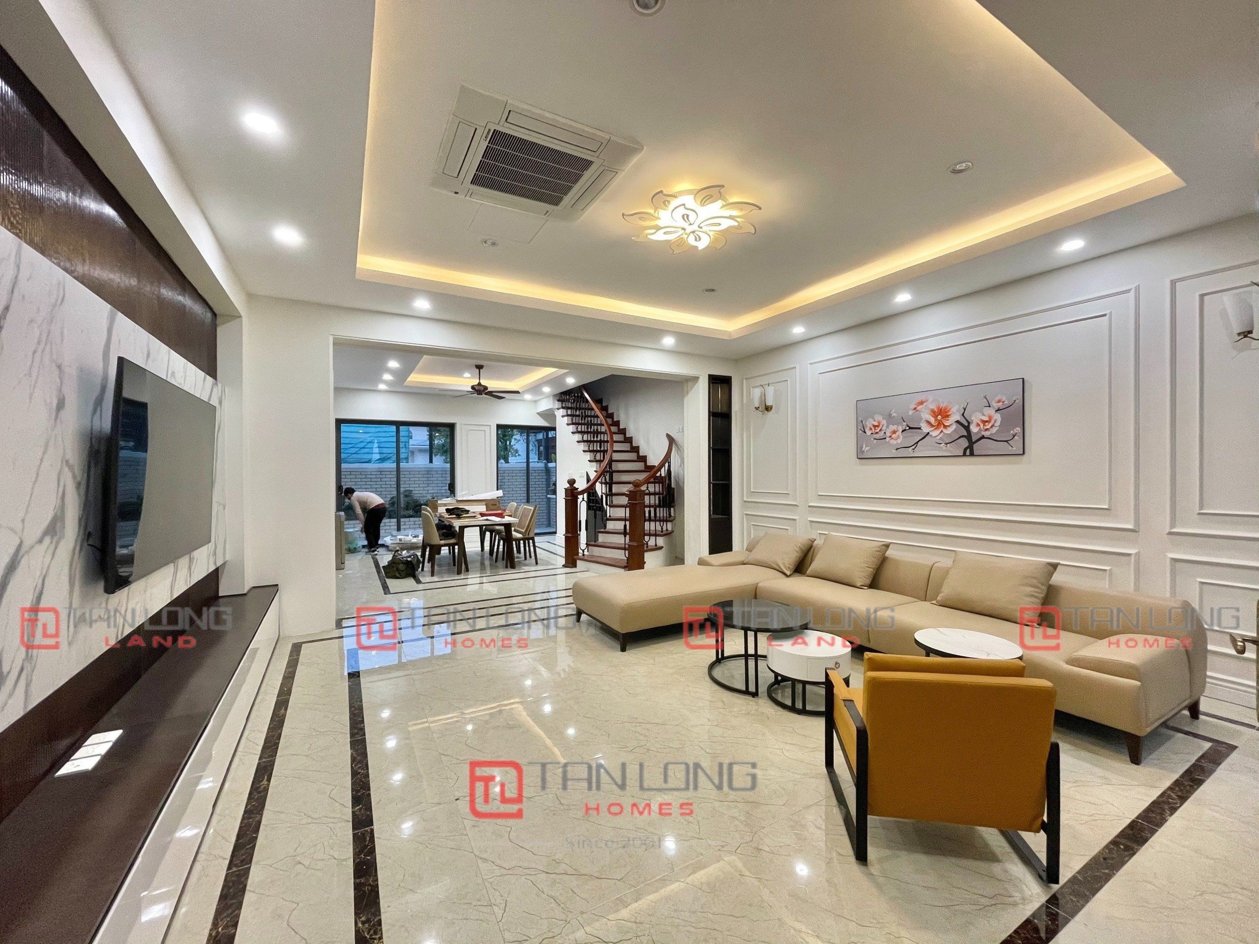 Cho thuê biệt thự liền kề view hồ 90m2 full đồ tiểu khu Nguyệt Quế The Harmony