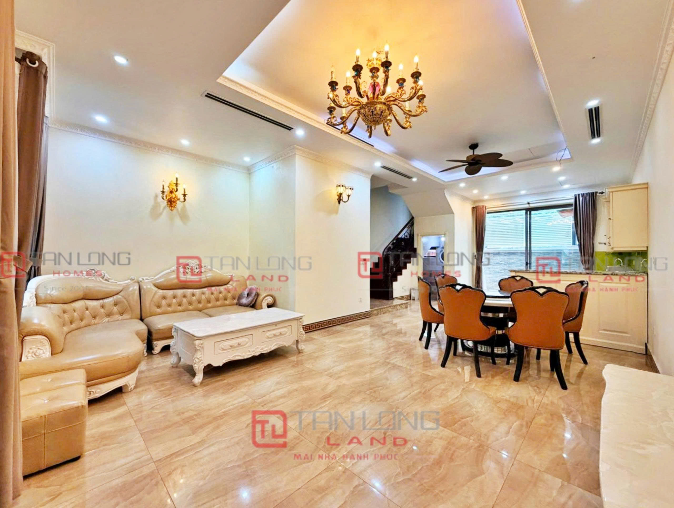 Cho thuê biệt thự liền kề Vinhomes The Harmony - DT: 90m2 khu Tulip đầy đủ nội thất gần Vinschool