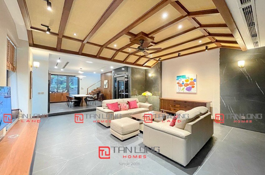 Cho thuê biệt thự song lập 152m2 full đồ có thang máy tại Vinhomes The Harmony