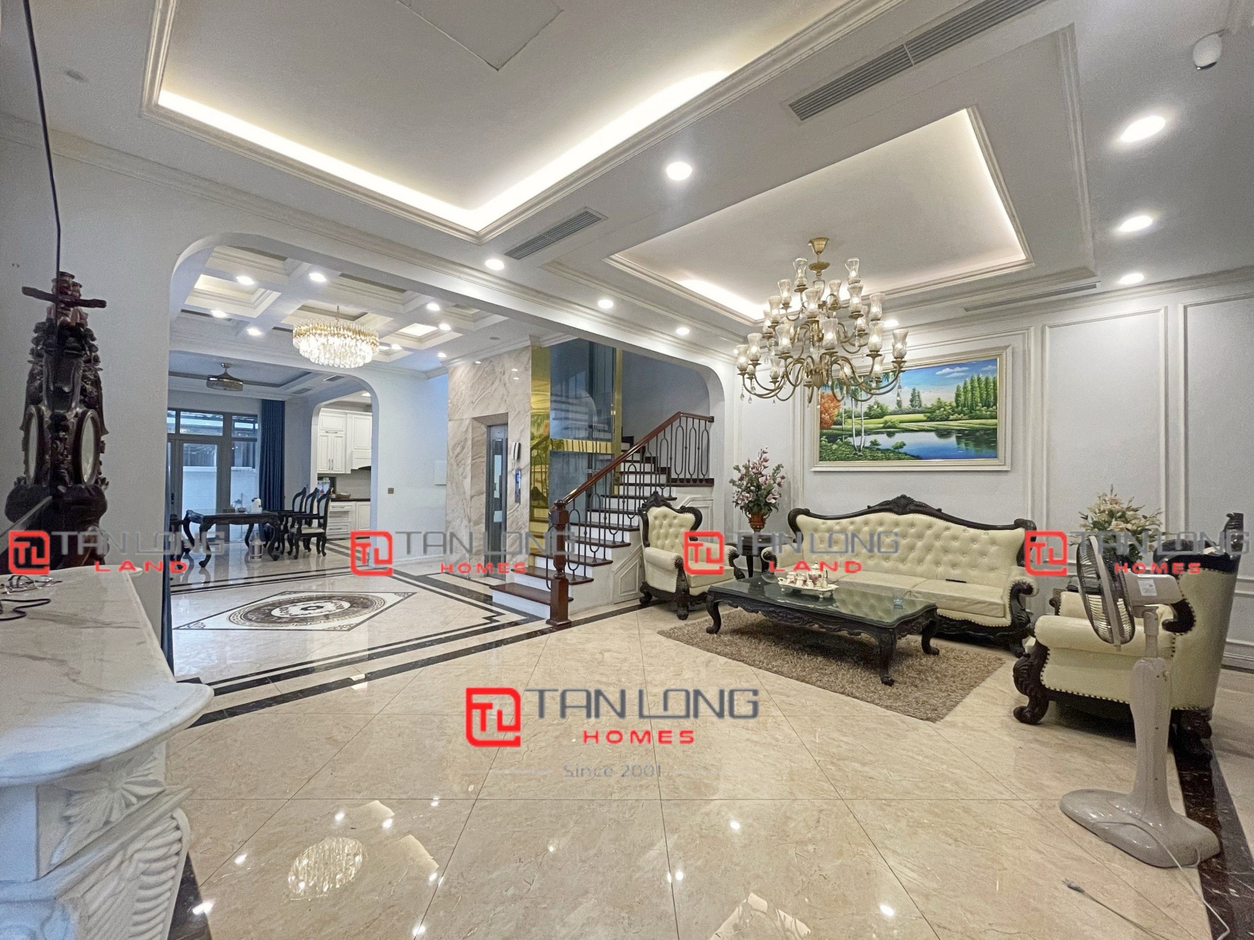 Cho thuê biệt thự song lập 186m2 full đồ view hồ điều hòa Vinhomes The Harmony