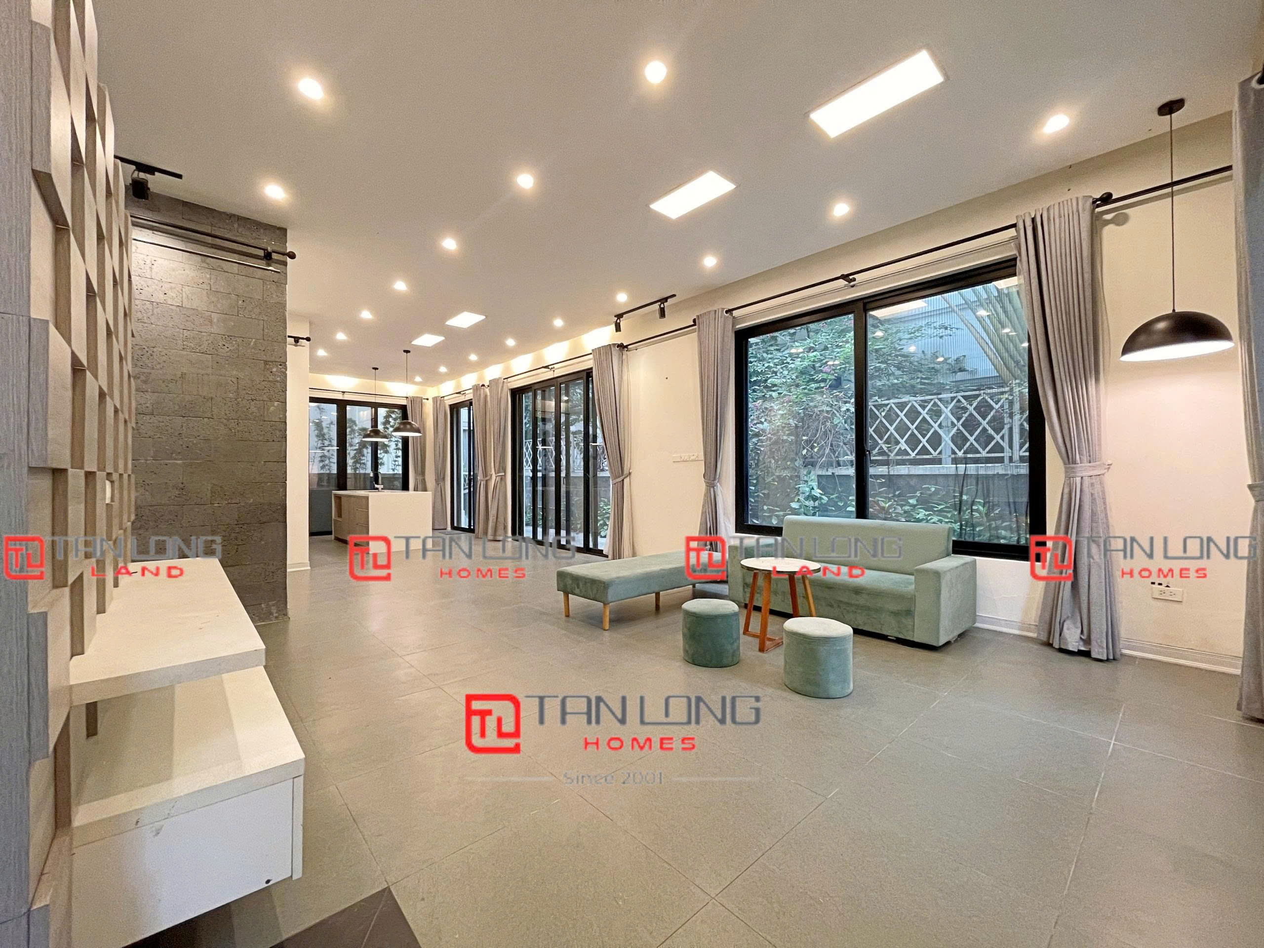 Cho thuê biệt thự song lập Anh Đào - Vinhomes Riverside - DT: 161m2 x 3 tầng 1 tum - Full nội thất