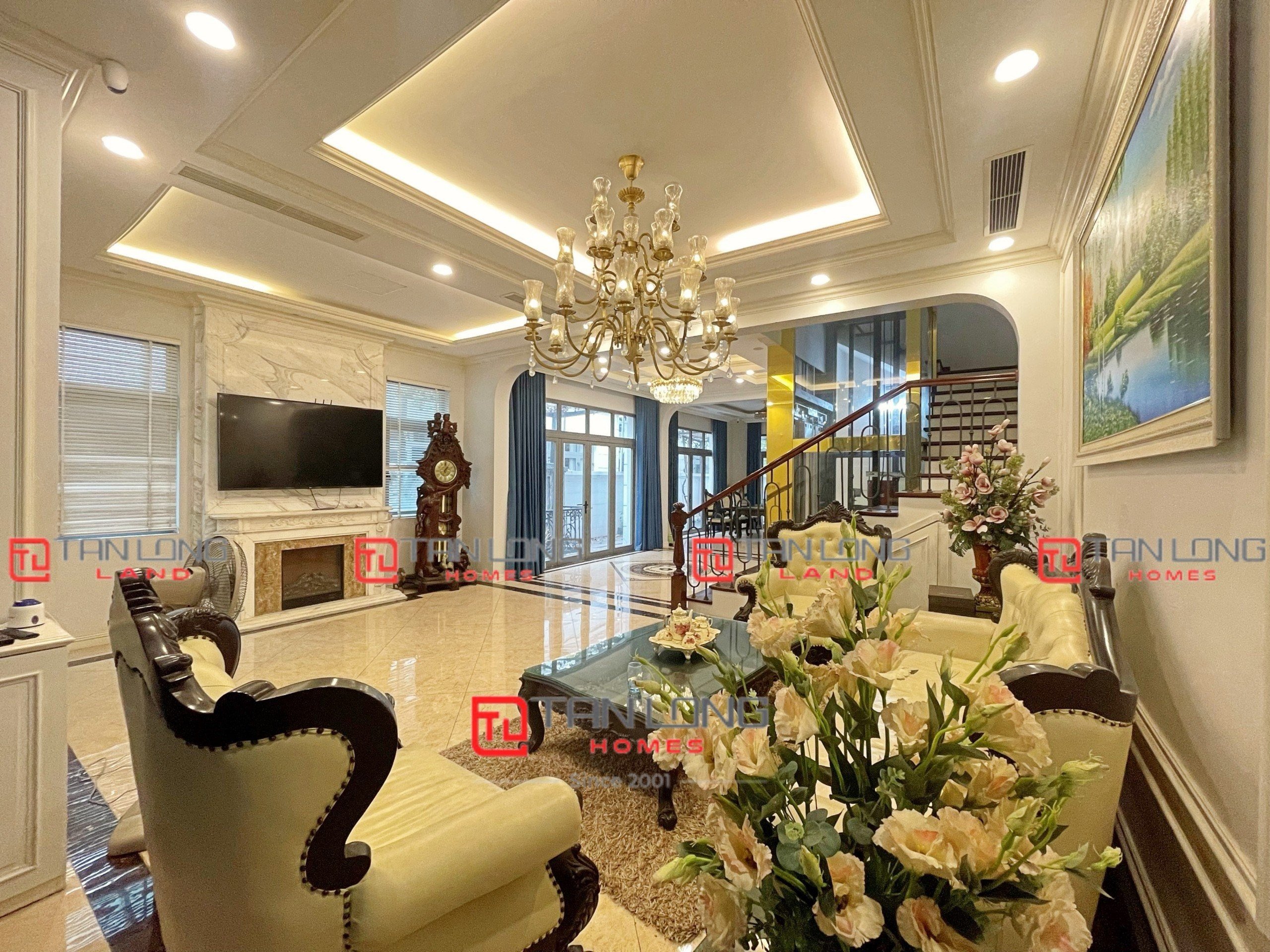 [GIẢM GIÁ] Cho thuê song lập 186m2 full đồ view hồ điều hòa khu Nguyệt Quế