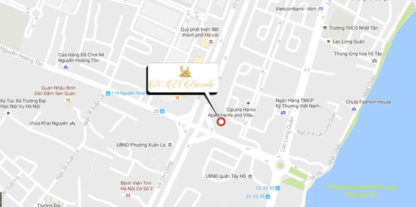 Vị trí dự án Tân Hoàng Minh Lạc Long Quân