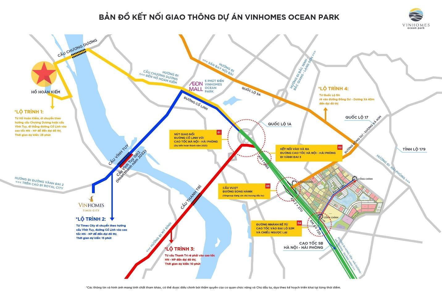 Kết nối vùng Vinhomes Ocean Park