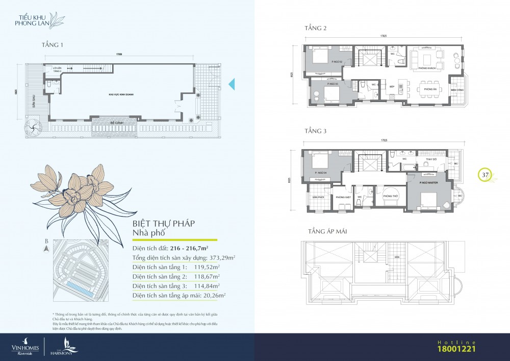 Thiết kế nhà phố Shophouse Vinhomes The Harmony