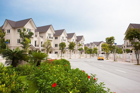 khung cảnh một phần Vinhomes riverside 